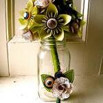 Green Rose Paper Flower and..