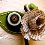 Three Green and Book Page R..