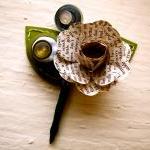 Three Green and Book Page R..