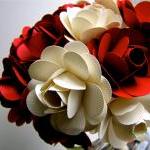 Red and White Paper Rose Fl..