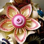 Paper Flower Wedding Bouque..