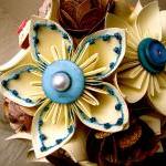 Paper Flower Wedding Bouque..