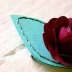 Paper Rose Hairpiece, Bride..