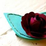 Paper Rose Hairpiece, Bride..
