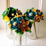 Paper Flower Bouquet, 3 Bri..